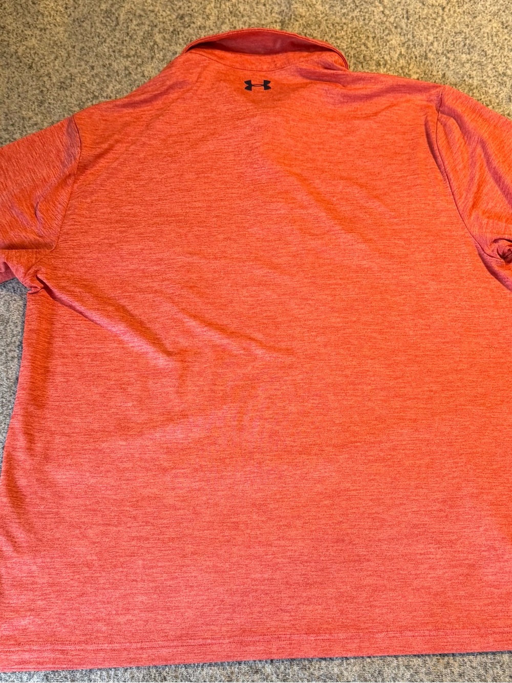 Under Armour Men’s Orange Polo Performance Shirt size XL custom - Picture 4 of 4